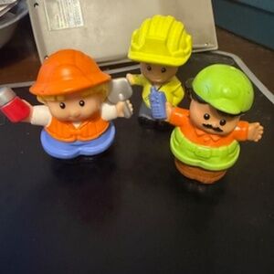 Vintage Little People Construction workers